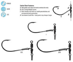 Gamakatsu G-Finesse Swivel Shot Worm Hook -Fishing Equipment Store gamakatsu g finesse swivel shot worm hook 38531.1651257988