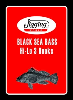 Jigging World Black Sea Bass 3-Hook Hi-Lo Rigs