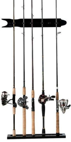 Organized Fishing SBMWR 8-Rod Modular Black Wall Rack