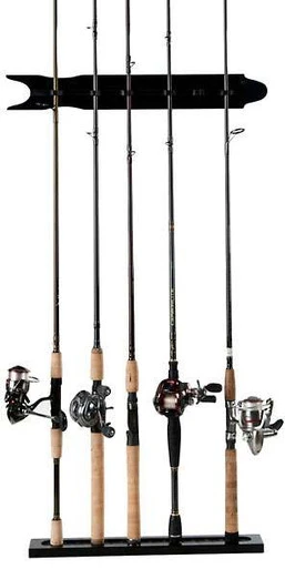 Organized Fishing SBMWR 8-Rod Modular Black Wall Rack 3 Organized Fishing SBMWR 8-Rod Modular Black Wall Rack
