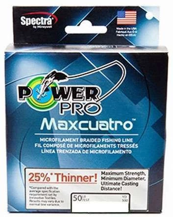 Power Pro PowerPro Maxcuatro Braided Fishing Line White - 50lb - 300yd 3 Power Pro PowerPro Maxcuatro Braided Fishing Line White - 50lb - 300yd