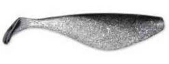 Sea Striker Got-Cha 3 Shad Bodies 15 Pack Clear/Silver Flake/Black
