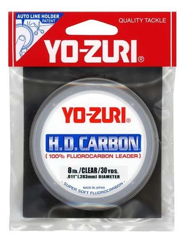 Yo-Zuri HD Fluorocarbon Leader 30yd Spools - Clear 3 Yo-Zuri HD Fluorocarbon Leader 30yd Spools - Clear